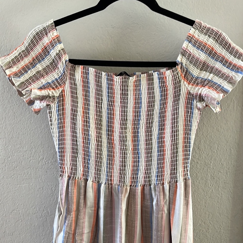 Show Me Your Mumu striped maxi dress with high low hem